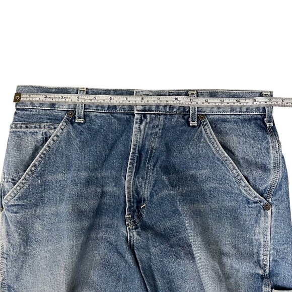 Vintage Abercrombie & Fitch Mens Carpenter Wide Leg Jeans Medium Wash Size 32L - Picture 13 of 16